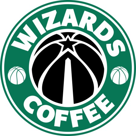 Washington Wizards Starbucks Coffee Logo vinyl decal